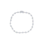 Gold Diamond Spaced Ball Bracelet