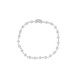 Gold Diamond Spaced Ball Bracelet