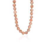 Peach Moonstone Beaded Necklace