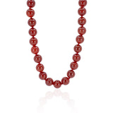 Red Carnelian Beaded Necklace