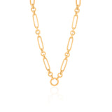 Gold Small Rolo Paperclip Chain Necklace