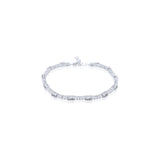 Gold Lab Grown Diamond Multi Baguette Tennis Bracelet