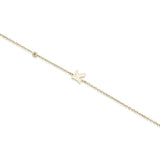 Gold Diamond Mini Initial Bracelet