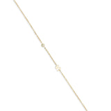 Gold Diamond Mini Initial Bracelet