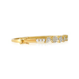 Gold Multi Shape Diamond Bangle