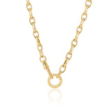 Gold Oval Paperclip Clasp Chain