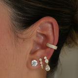 Gold Diamond Four Row Ear Cuff