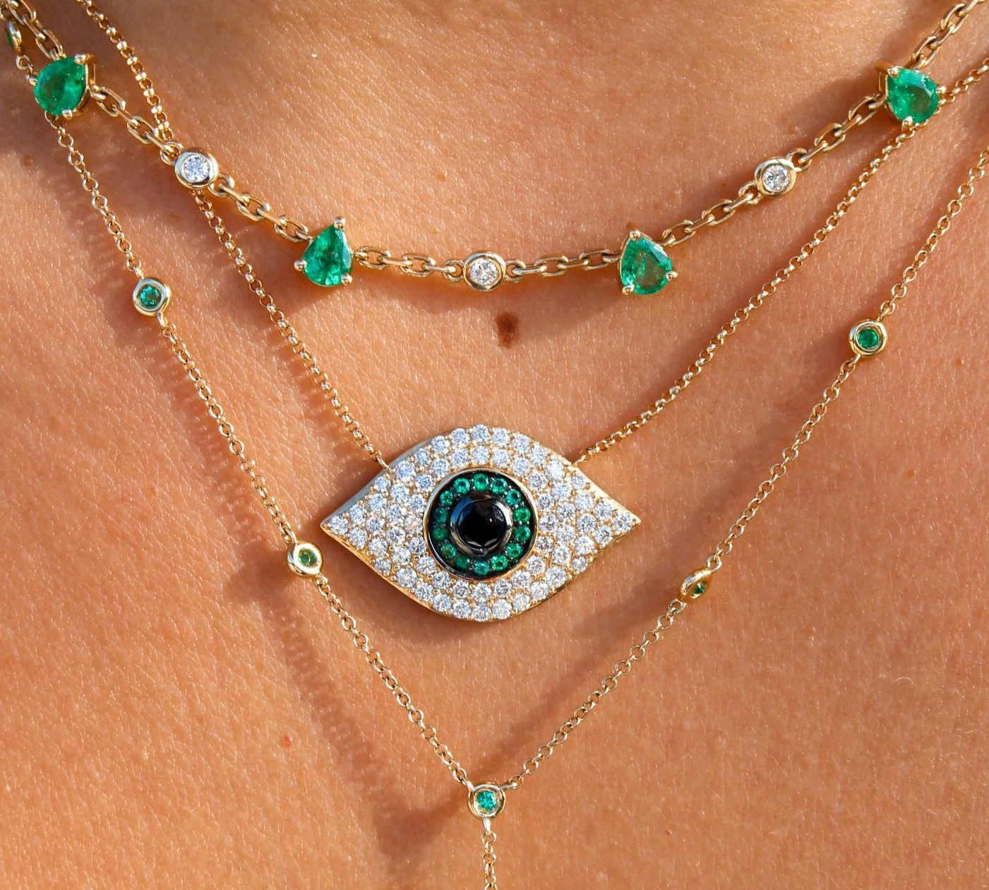 Evil eye necklaces