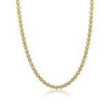 Gold Buttercup Diamond Necklace