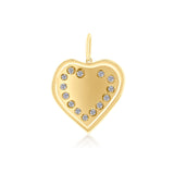 Gold Diamond Heart Pendant