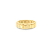 Gold Rectangle Textured Ring