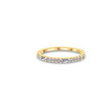 Gold Diamond Baguette Ring