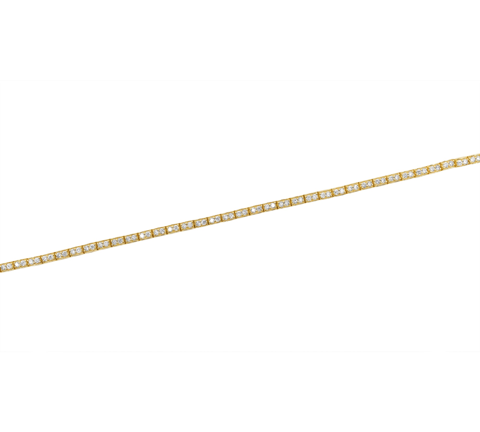 Gold Pave Diamond Tennis Bracelet by Monisha Melwani