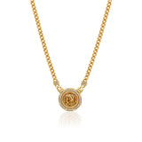 Gold Diamond Octagon Cuban Link Necklace