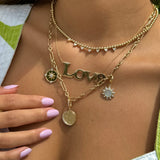 Gold Large Love Necklace