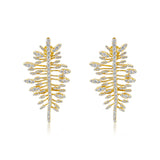 Gold Feather Earring