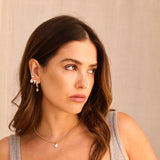 Paola x Monisha Gold Plated Lab Grown Pear Pendant