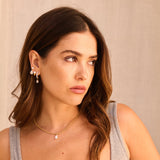 Paola x Monisha Gold Plated Lab Grown Pear Necklace