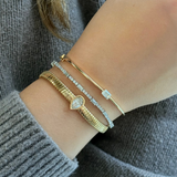 Gold Lab Grown Diamond Multi Baguette Tennis Bracelet