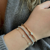 Gold Multi Pave Diamond Butterfly Bracelet