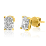 Gold Lab Grown Diamond Emerald Cut Earring