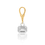 Gold Lab Grown Diamond Emerald Cut Pendant