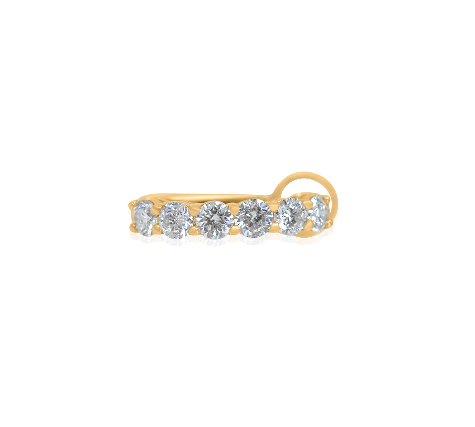 Gold Large Diamond Ear Cuff