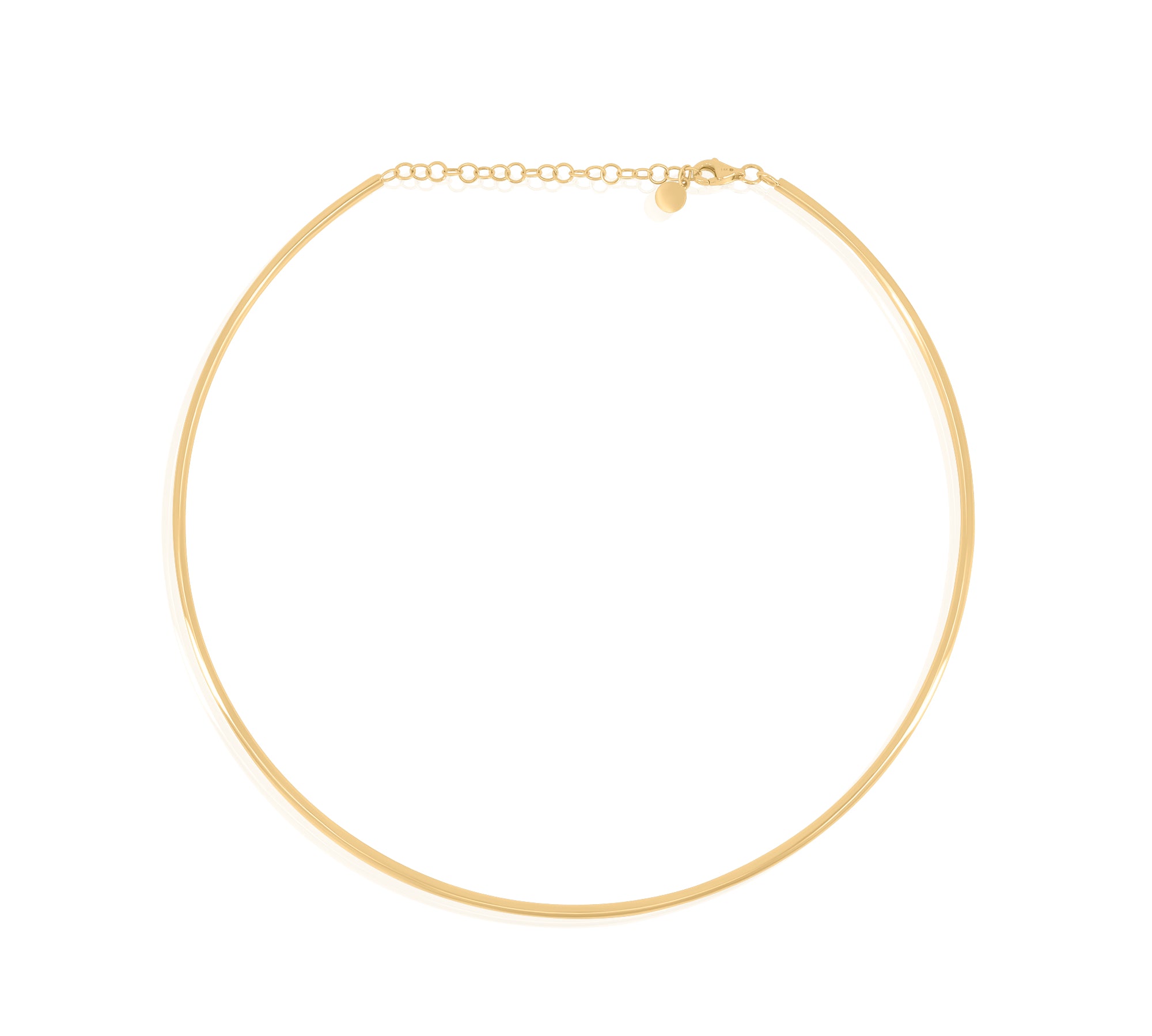 Gold Small Thin Tube Choker