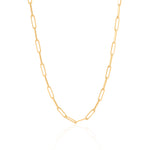 Gold Dainty Thin Paperclip Chain Necklace