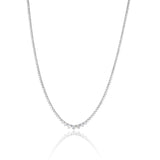 Gold Lab Grown Diamond Small Graduated Tennis Necklace