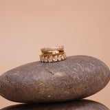 Gold Pave Diamond Ring