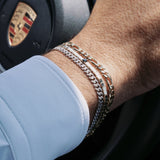 Gold Medium Vintage Figaro Chain Bracelet