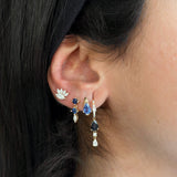 Gold Diamond Multi Marquise Earring