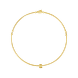 Gold Hanger Tube Choker Necklace