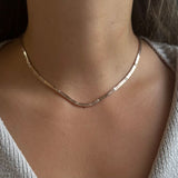 Rose Gold Diamond Square Pattern Necklace