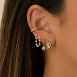 Gold Diamond Croissant Ear Cuff