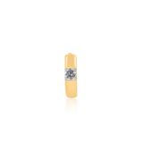 Gold Single Diamond Mini Hoop Earring