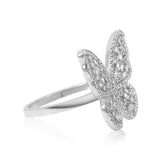 Gold Diamond Butterfly Ring