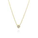 Gold Lab Grown Diamond Heart Necklace