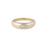 Gold Dome Diamond Ring  - 14kt Gold - Monisha Melwani Jewelry