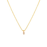 Gold Pave Diamond Mini Pear Charm