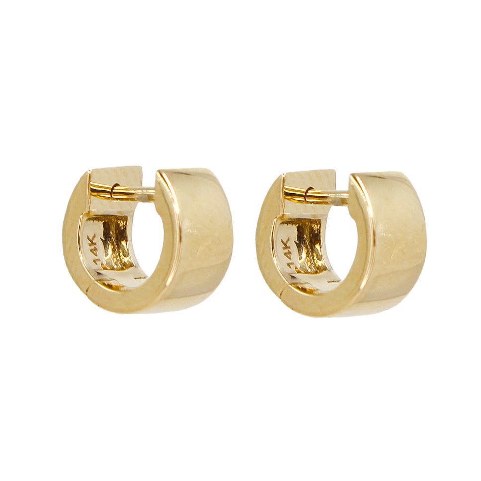 Gold Mini Dome Earrings - 14kt Gold - Monisha Melwani Jewelry