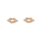 Gold Diamond Lip Earring - 14kt Gold - Monisha Melwani Jewelry