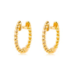 Gold Rope Hoop Earring - 14kt Gold - Monisha Melwani Jewelry