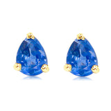 Gold Prong Sapphire Earring - 14kt Gold - Monisha Melwani Jewelry