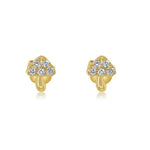 Gold Diamond Mushroom Earring - 14kt Gold - Monisha Melwani Jewelry
