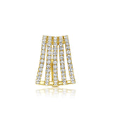 Gold Five Cage Diamond Cuff Earring - 18kt Gold - Monisha Melwani Jewelry
