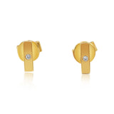 Gold Mini Bar Earring