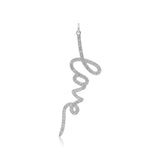 White Gold Script Love Pendant-14kt Gold-Monisha Melwani gold