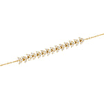 Diamond Multi Trio Tennis Bracelet - 18KT Gold - Monisha Melwani Jewelry
